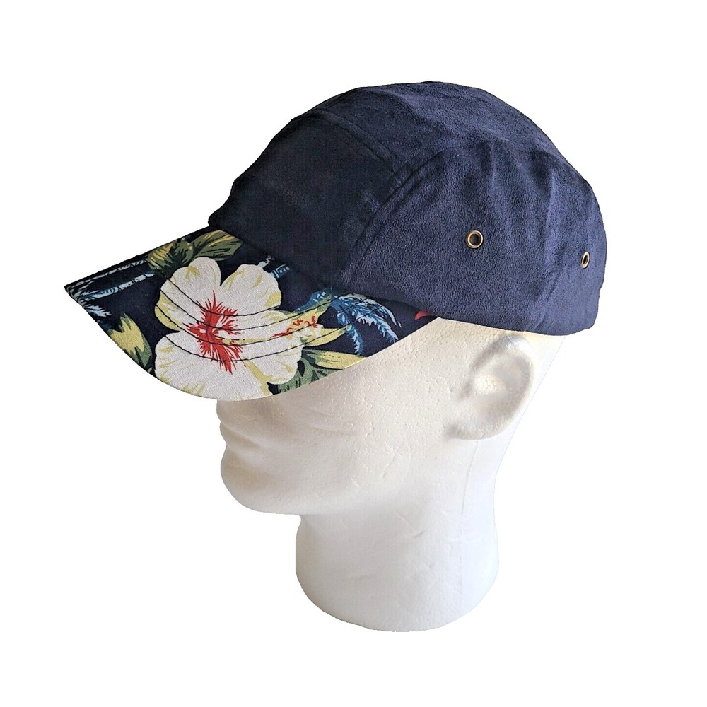Cap Hat Baseball Adult Blue Multicolor Floral One Size Adjustable Snapback